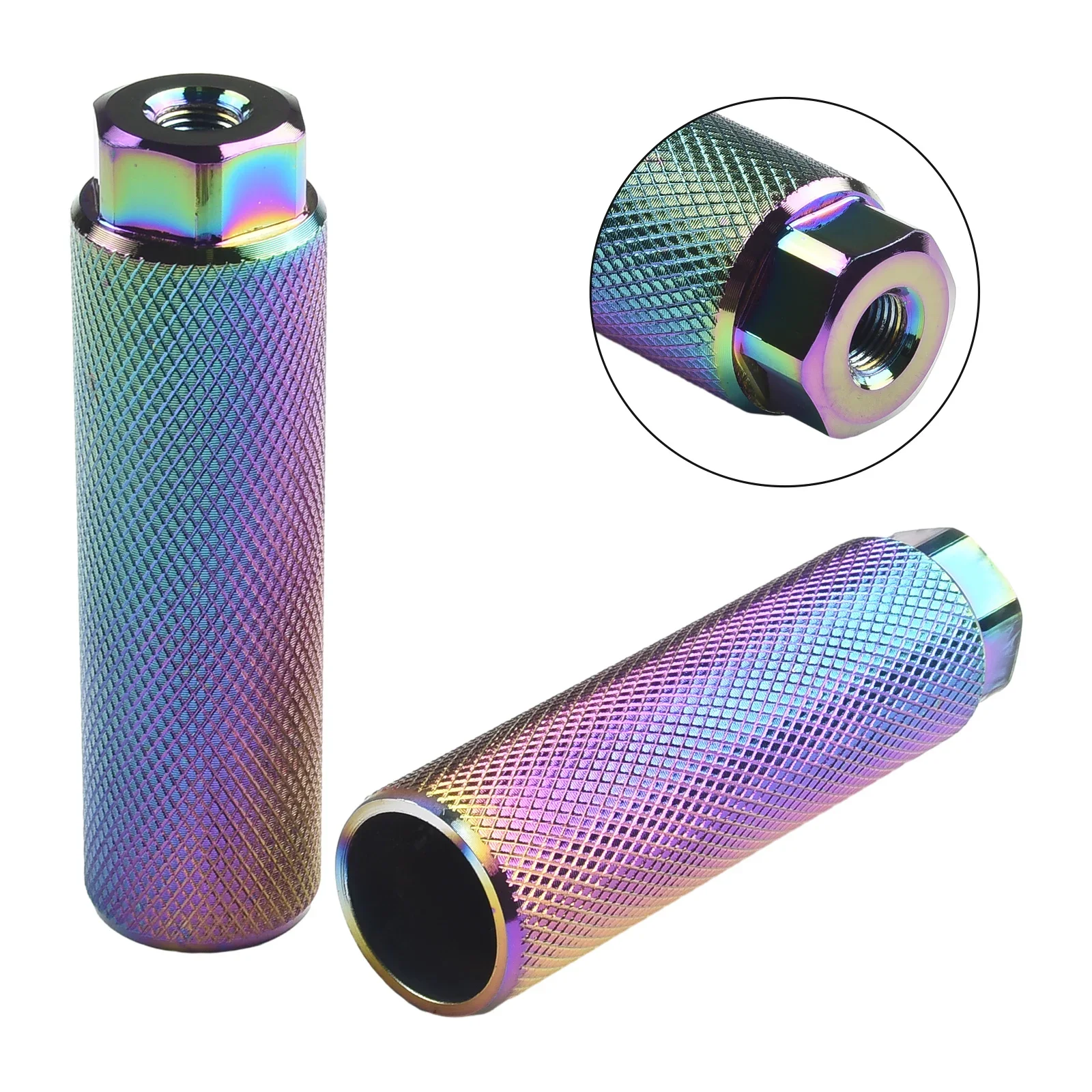 Premium Aluminum Alloy Bike Pegs, Knurled Design For Anti Skid Grip, Suitable For Road Bike, Mountain Bikes, And More