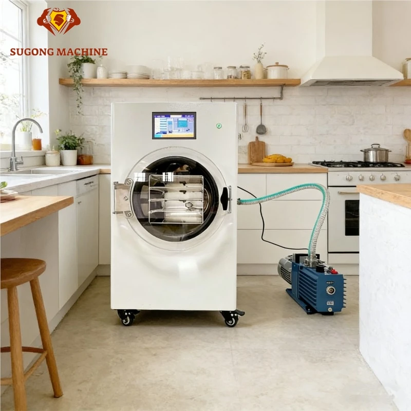 

SUGONG Vacuum Fruit Freeze Dryer Lyophilizer Small Health Pet Food Freeze Dryers Machines Home For Vegetable Not Dehydrator