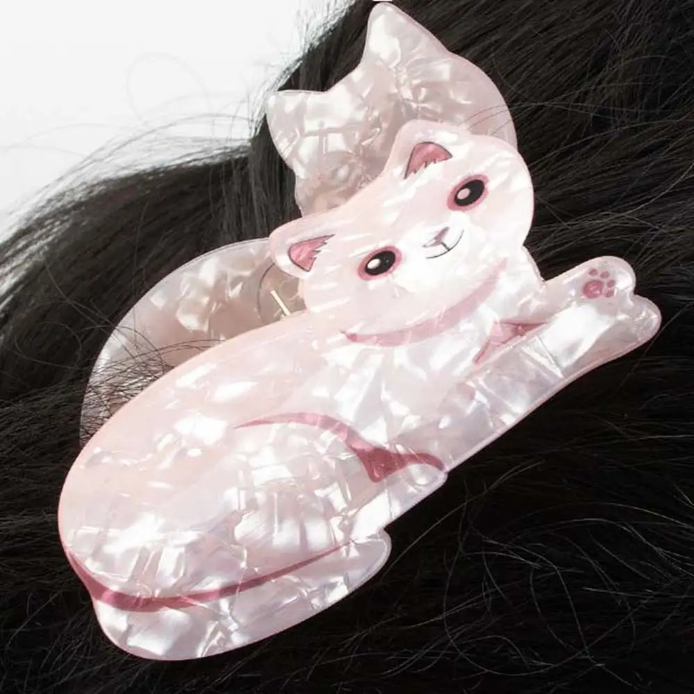 Adorable Creative Cartoon Cat Hair Claw Stylish Acrylic Animal Hair Clip Cute Temperament Headwear Ins Pets Ponytail Holder