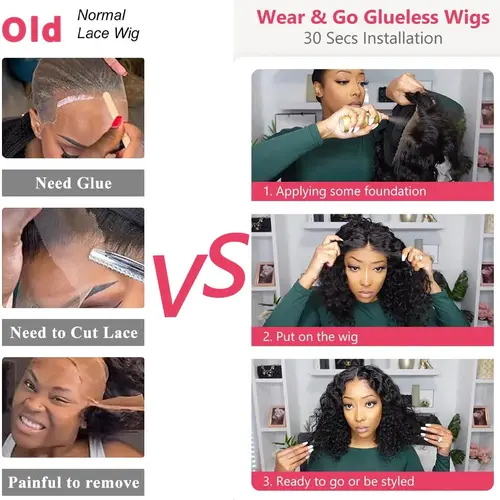 Parrucche umane (per il nero)