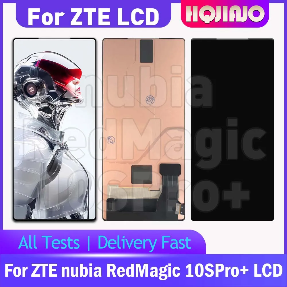 6.85'' LCD For ZTE nubia RedMagic 10S Pro+ NX789J No Frame Display Touch Screen Digitizer Assembly Replacement 100% Tested