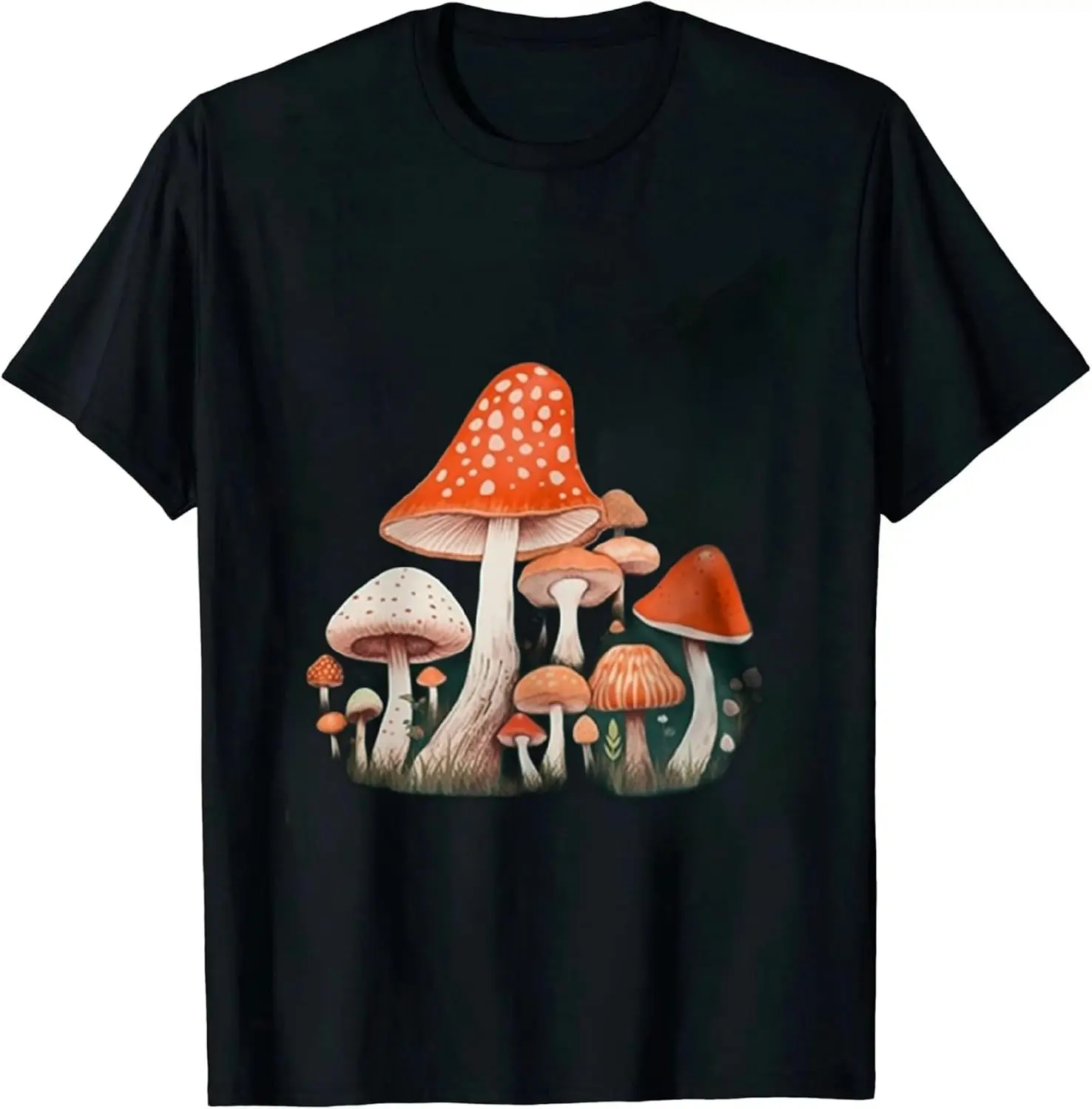 

Mushroom Shirt for Women Funny Plant T Shirt Short Sleeve Holiday Cute Graphic Tees