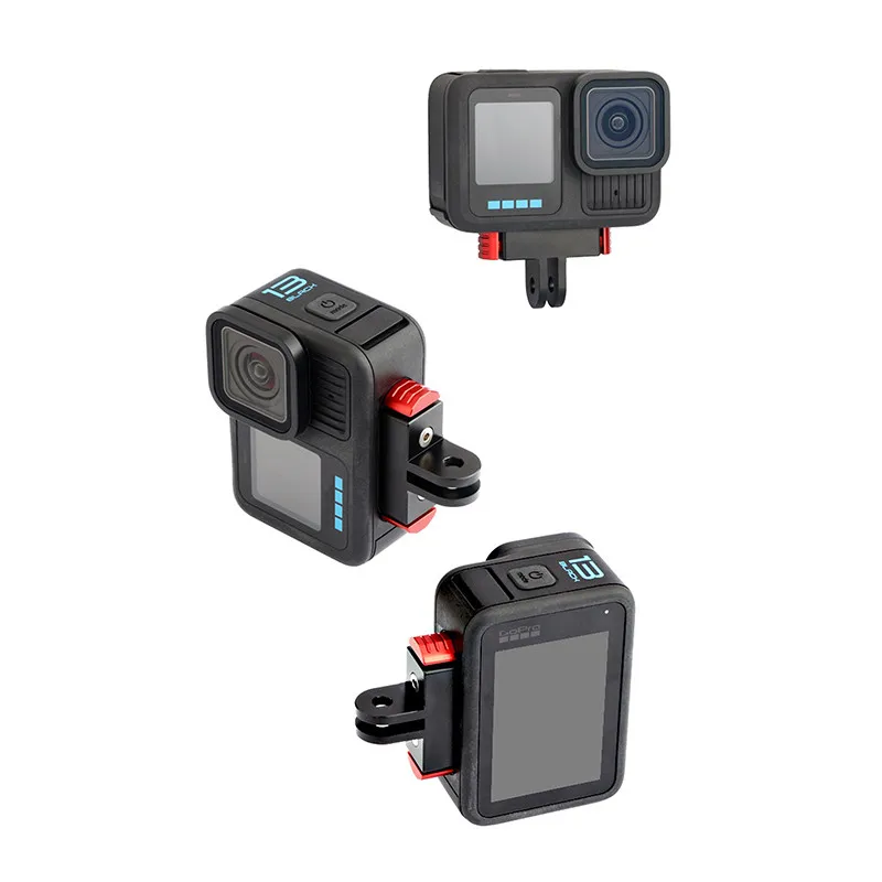 金属製磁気クイックリリースベース,延長マウントアダプター,ホルダー,黒のアクセサリー,gopro hero 13