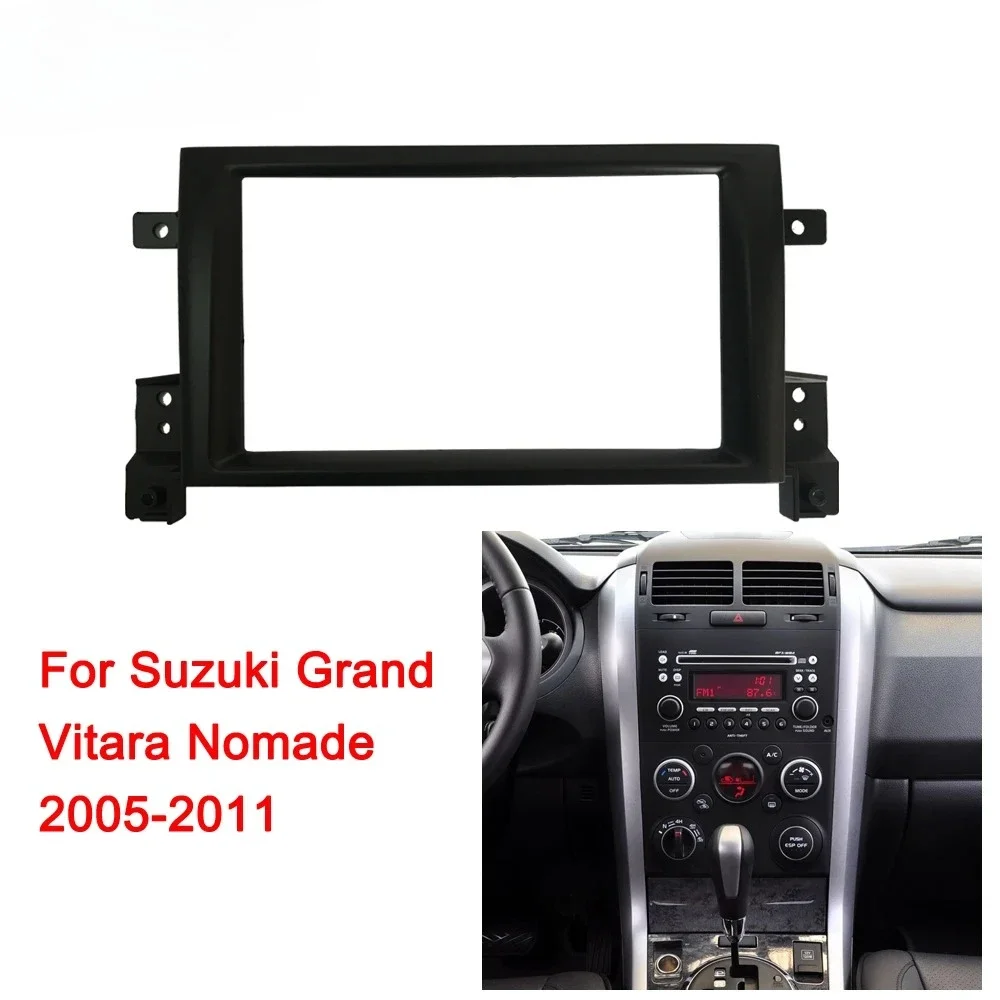 2Din Car Radio Fascia for Suzuki Grand Vitara Nomade 2005-2011 car radio frame Panel Dash Kit Installation Frame Trim Bezel