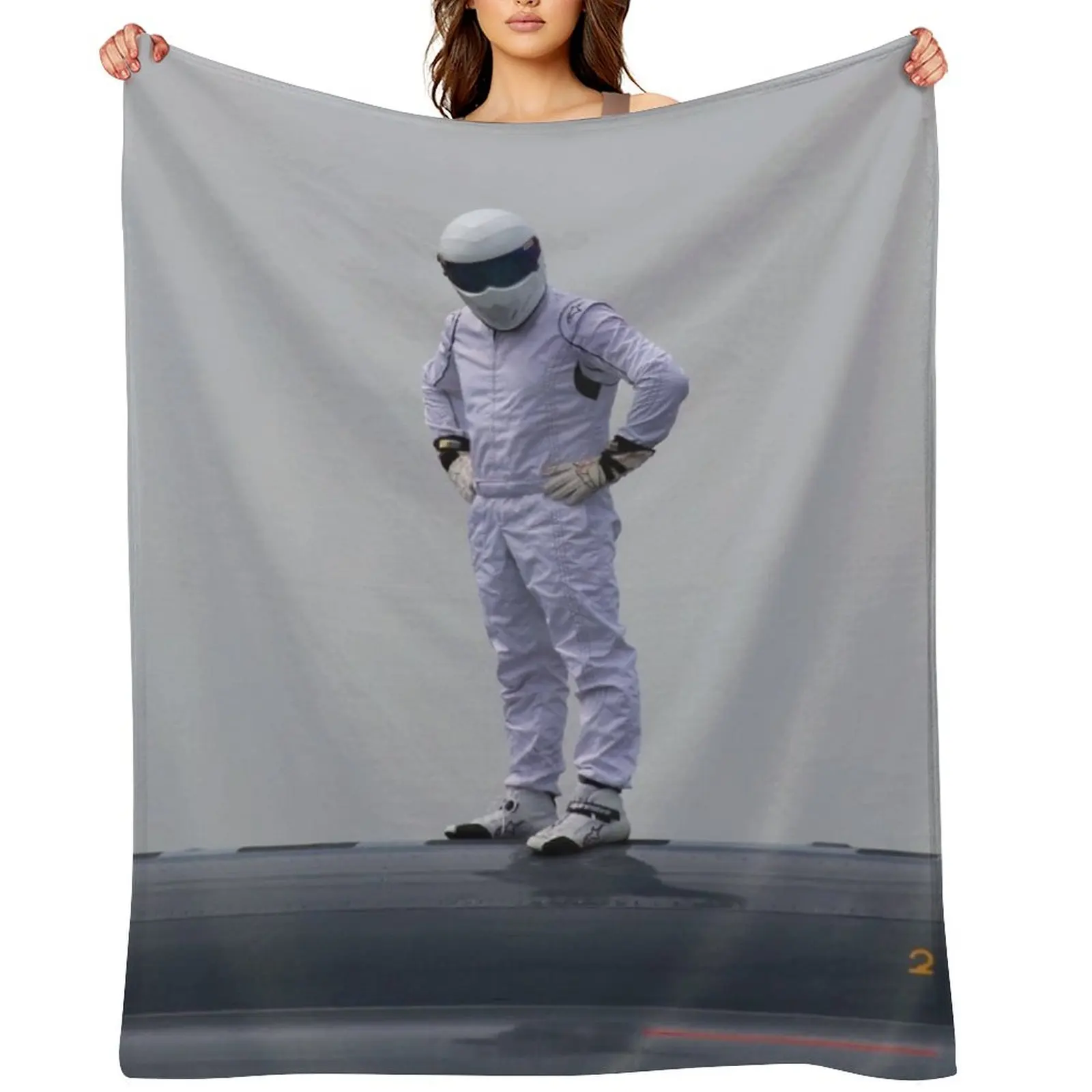 Stig On A Plane Throw Blanket For Sofa Thin Luxury Brand Cute Plaid Single Furry Blankets