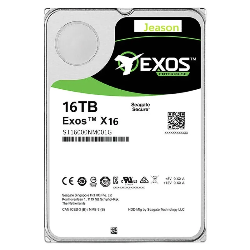 New ST16000NM001G Exos X16 16TB SATA 6Gb/s 256MB Cache 3.5in Hard Drive ST16000NM001G