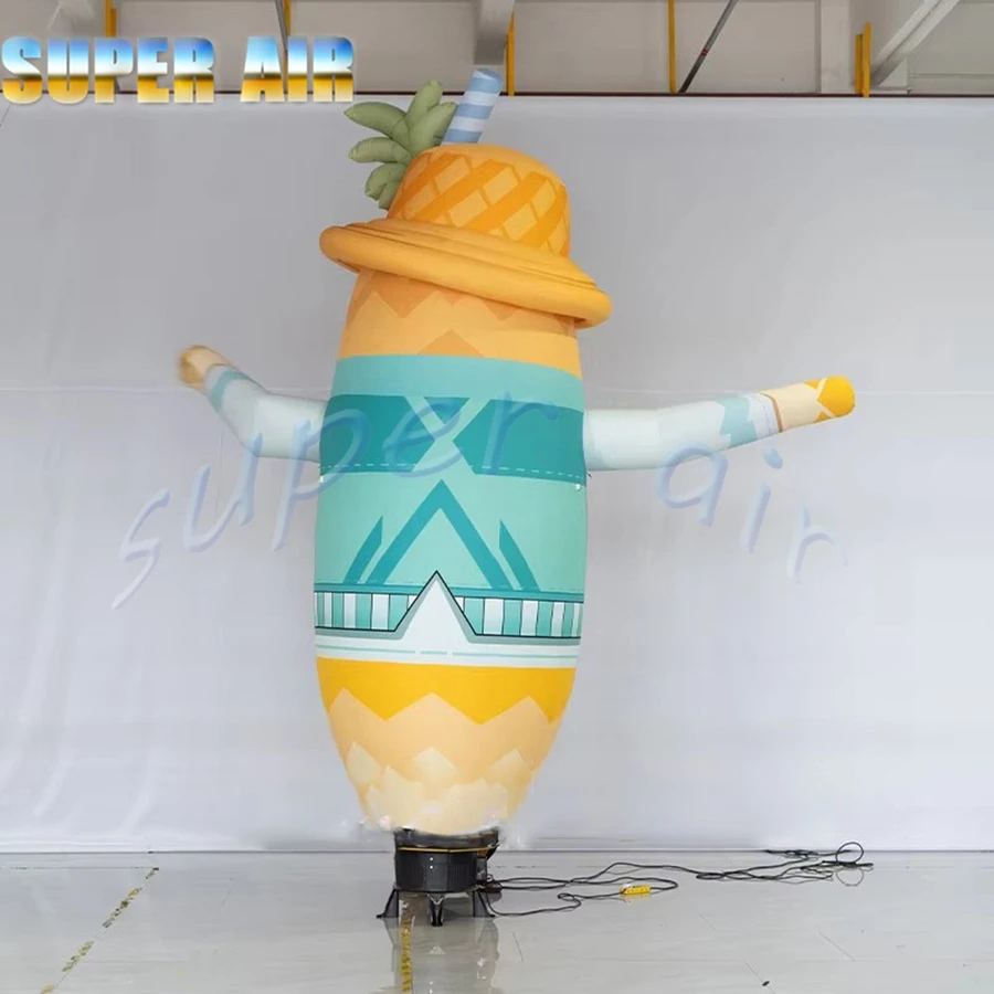 工場直販 カスタムメイド インフレータブル広告モデル インフレータブル漫画パイナップルマン 販売中