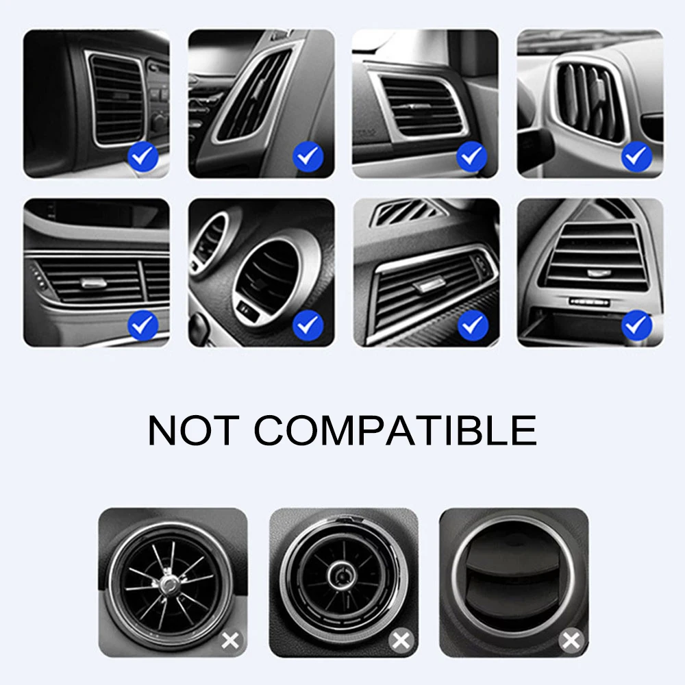 Car Air Vent Clip Phone Holder Auto Accessories For Ford Ranger Raptor Wildtrak 2023 T6 XLT 2022 T7 T8 2015 XLS XL 4X4 2012 2019