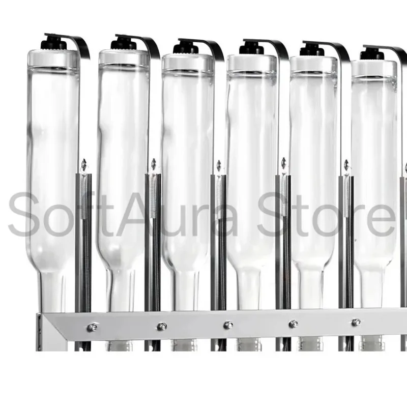 Metal Frame Perfume Dispensing Machine 12 Slot 200ML/375ML/500ML/750ML  Glass Bottle for Cosmetic Store Liquid Refill