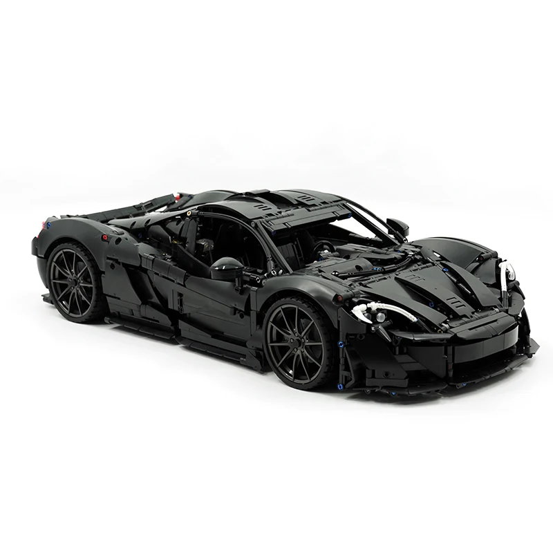 Wysokiej klasy nowe technologiczne klocki konstrukcyjne P1 kompatybilne z 42172B MOC, model z klocków, pojazd sportowy dla dorosłych, zabawki dla chłopców, prezenty świąteczne.