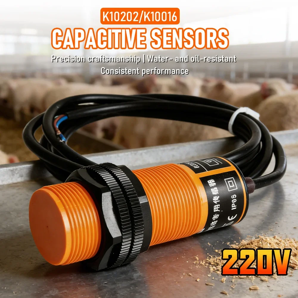 

250VAC Capacitive Proximity Sensor M30 IP67 Waterproof Industrial Level Detection Switch for Liquid Powder Grain Automation