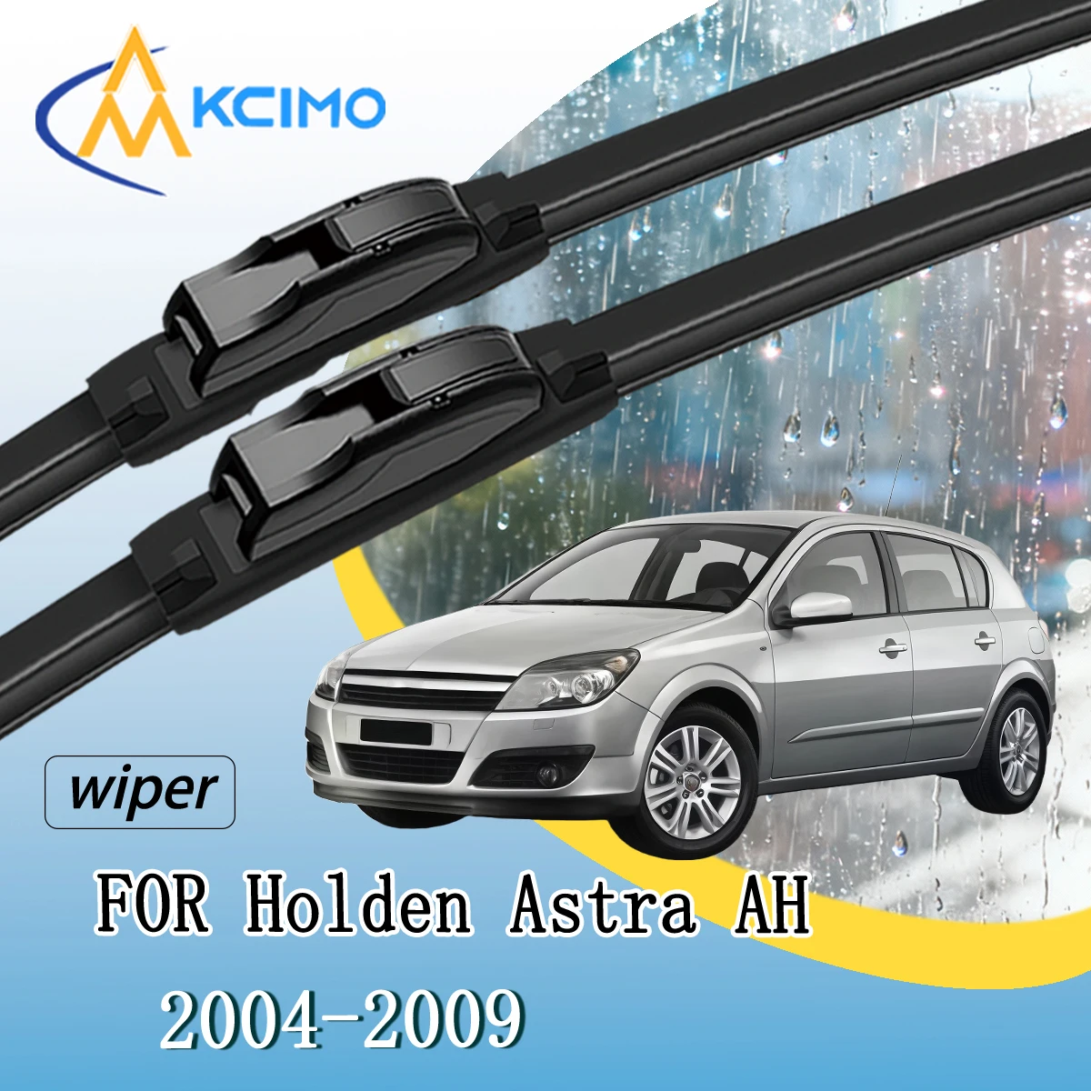 

Replacement Front Wiper Blades Set For Holden Astra AH 2004-2009 All-Season Performance Rubber Windshield Wipers Streak-Free