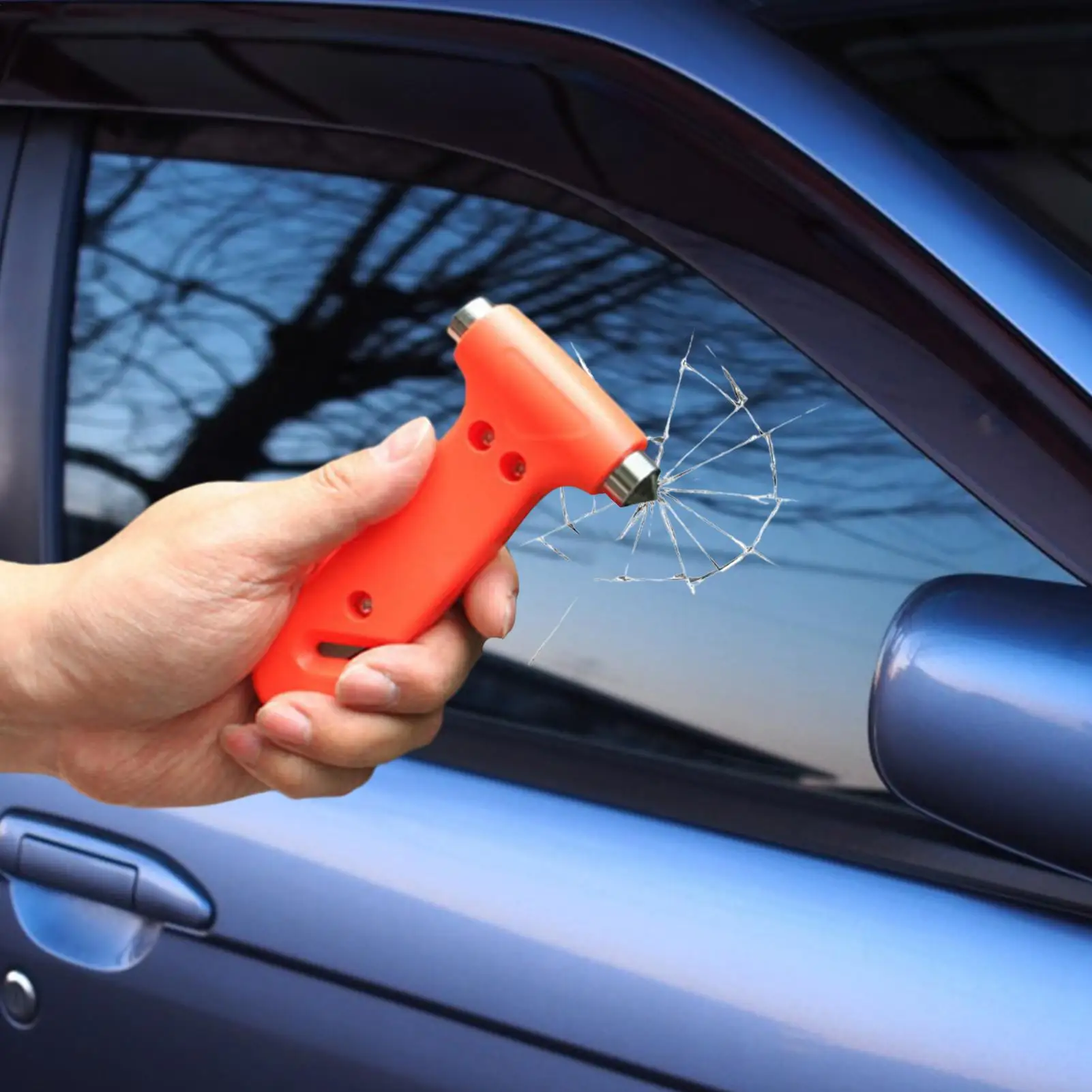 2in1 Glass Breaker Ergonomic Auto Escape Safety Hammer Window Breaker for Car Automotive SUV RV Sedan Truck Minivan Van
