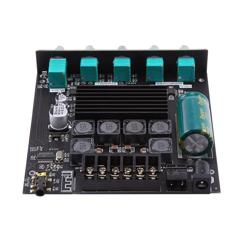 2X ZK-TB21 TPA3116D2 Bluetooth 5.0 Subwoofer Amplifier Board 50WX2+100W 2.1 Channel Power Audio Stereo Amplifier Board