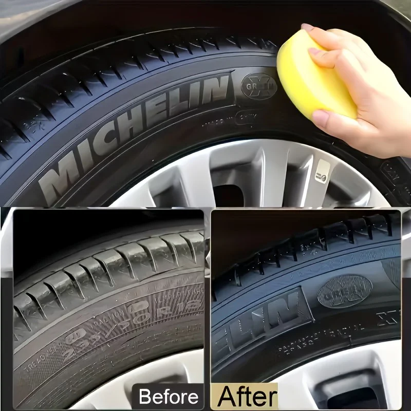 Tire Protective Cream - Professional Plastic Crystal Coating Repair Cream - Whitening, Discoloration Removal, Scratch Repair, Ti