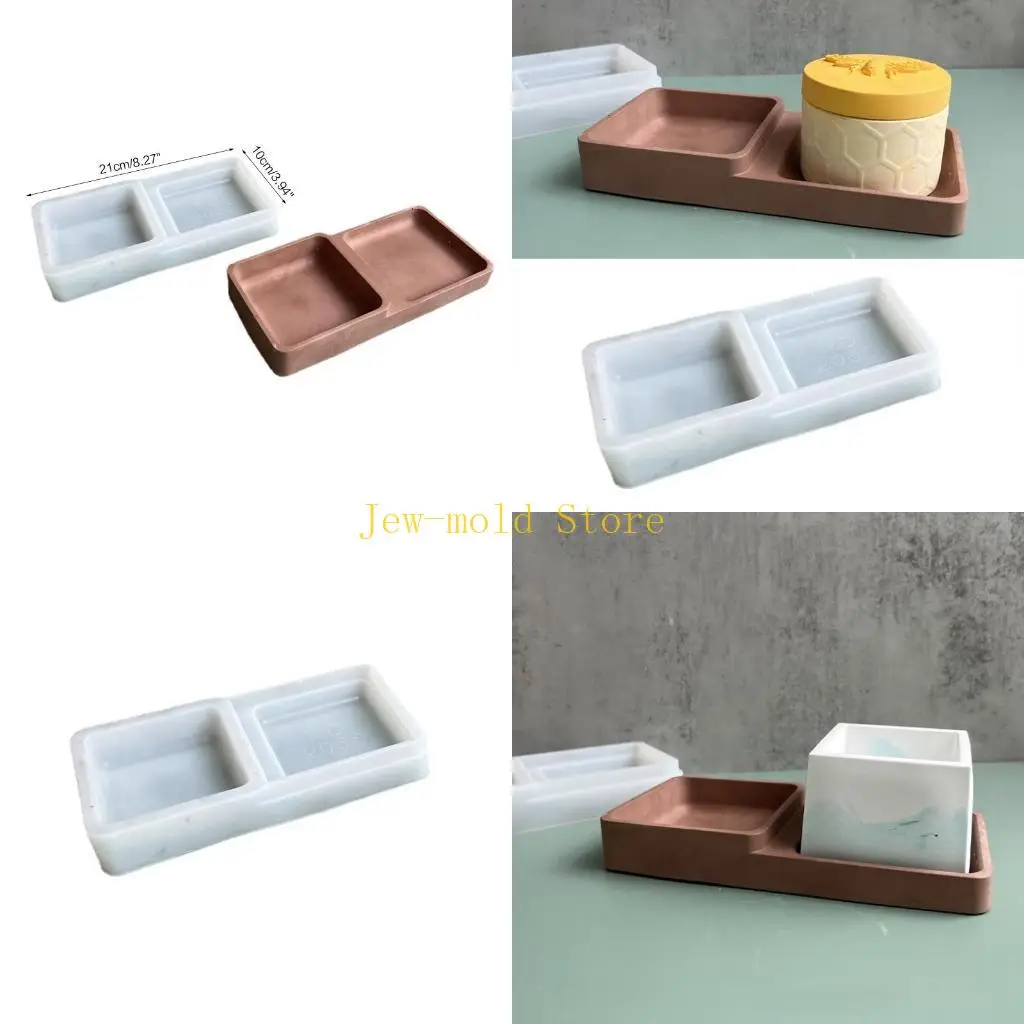 

C71B Кристаллическая эпоксидная форма, двойная квадратная форма для подноса, форма для украшения тарелки для хранения фруктов