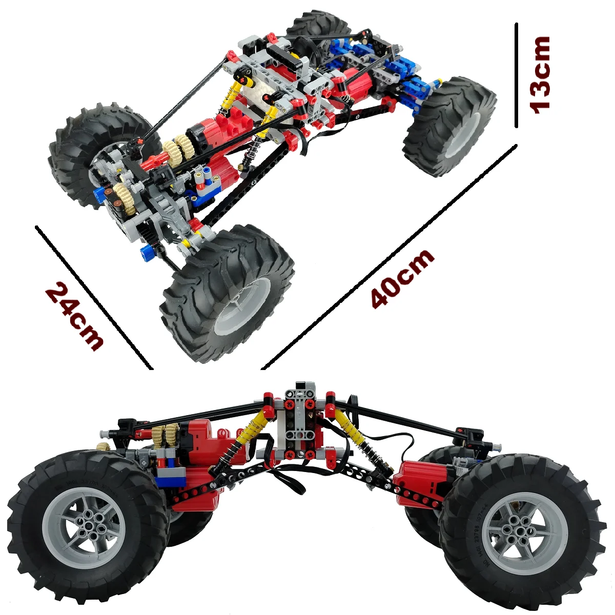 MOC Technical RC Electric Building Block 4WD Off-road Vehicle Professional Adult Kids Educational Toys Christmas Gift