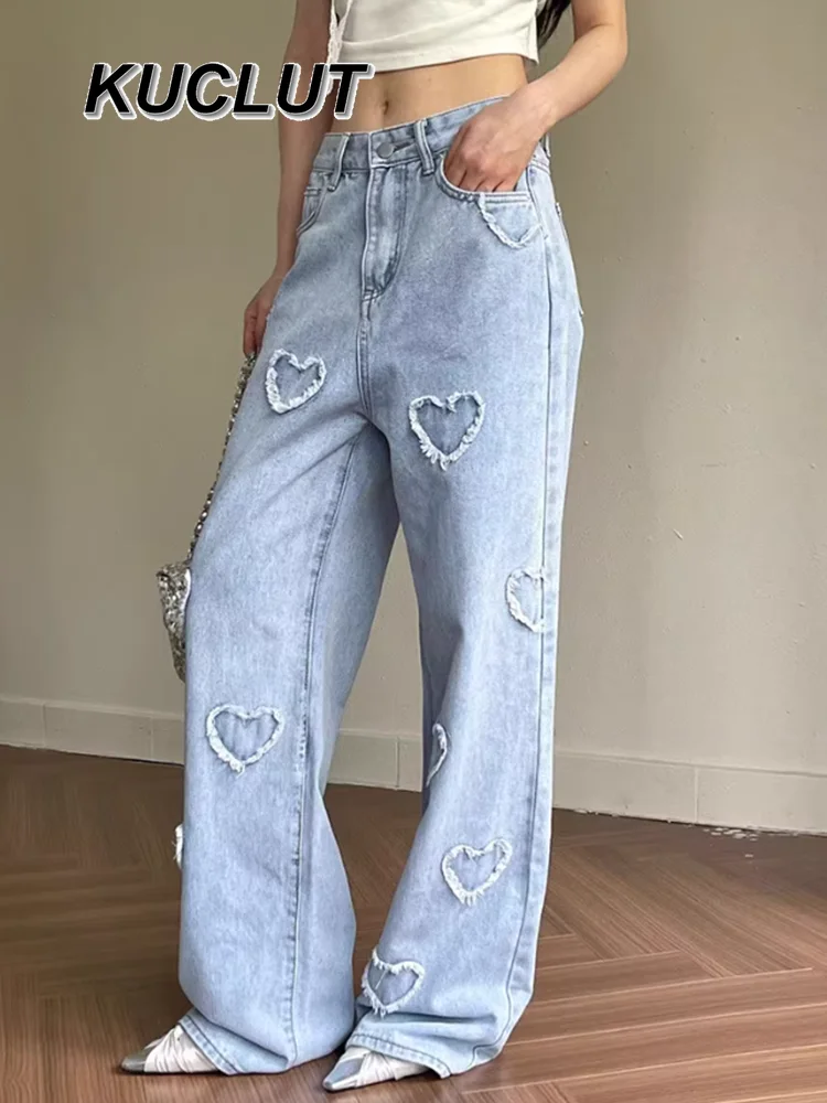 

2025 New High Waist Versatile Straight Jeans Trousers for Lady Spring and Autumn Fashion Casual Loose Women's Denim Pants