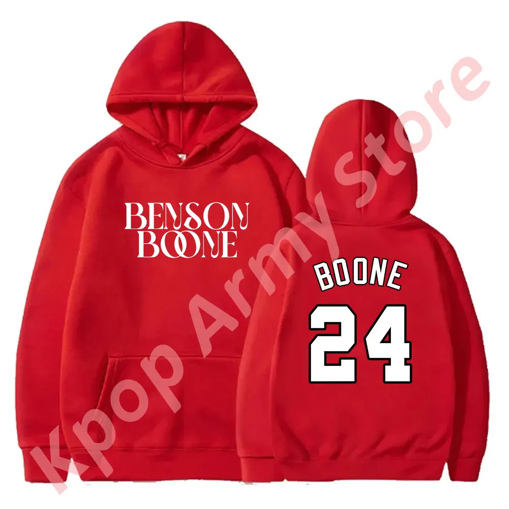 Benson Boone 24 Hoodies ดอกไม้ไฟและ Rollerblades ทัวร์โลโก้ Merch Hooded คอสเพลย์ผู้หญิงผู้ชายเสื้อแฟชั่น