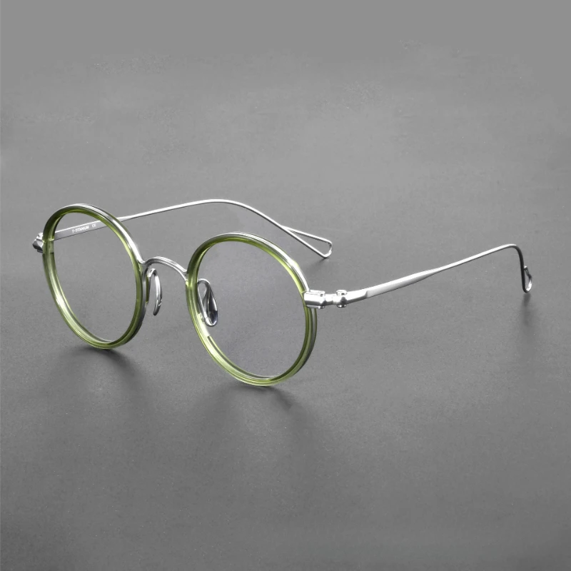 

Brand Designer Titanium Ultralight Glasses Frame Men Women Retro Oval Round Eyeglasses Fashion Handmade Spectacles Frames