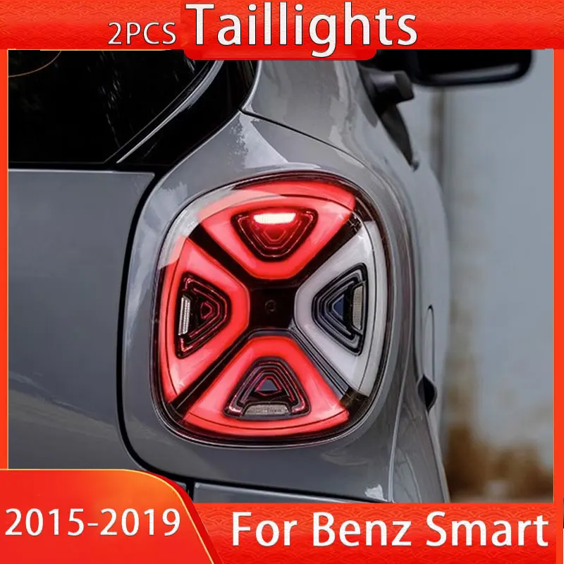 

Стайлинг, задняя фонарь для Benz SMART W453 2015-2019, модификация заднего фонаря в сборе, светодиодная лампа DRL, стоп-сигнал, автомобильные аксессуары