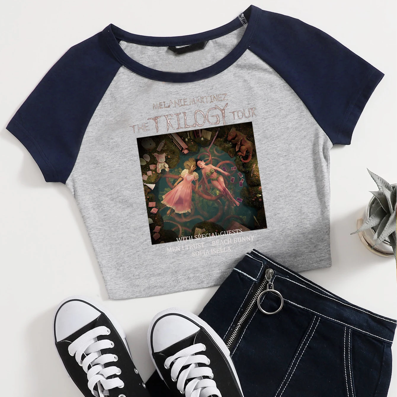 2024 Melanie Martinez The Trilogy Tour Women T Shirts Girls O-Neck Crop T-Shirt Fashion Summer Fans Gift Tops