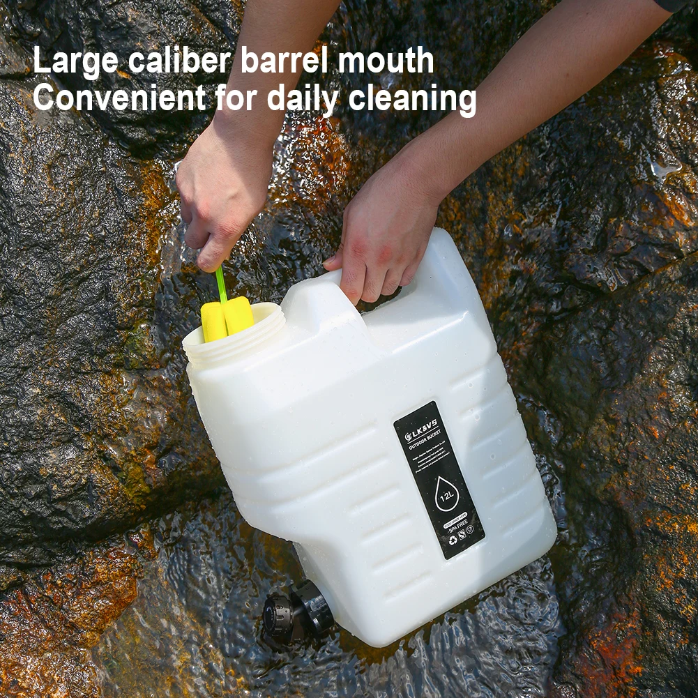 12L خزان المياه المحمولة مانعة للتسرب دلو مياه الشرب سعة كبيرة موزع المياه الناقل للتخييم سيارة السيارة #6