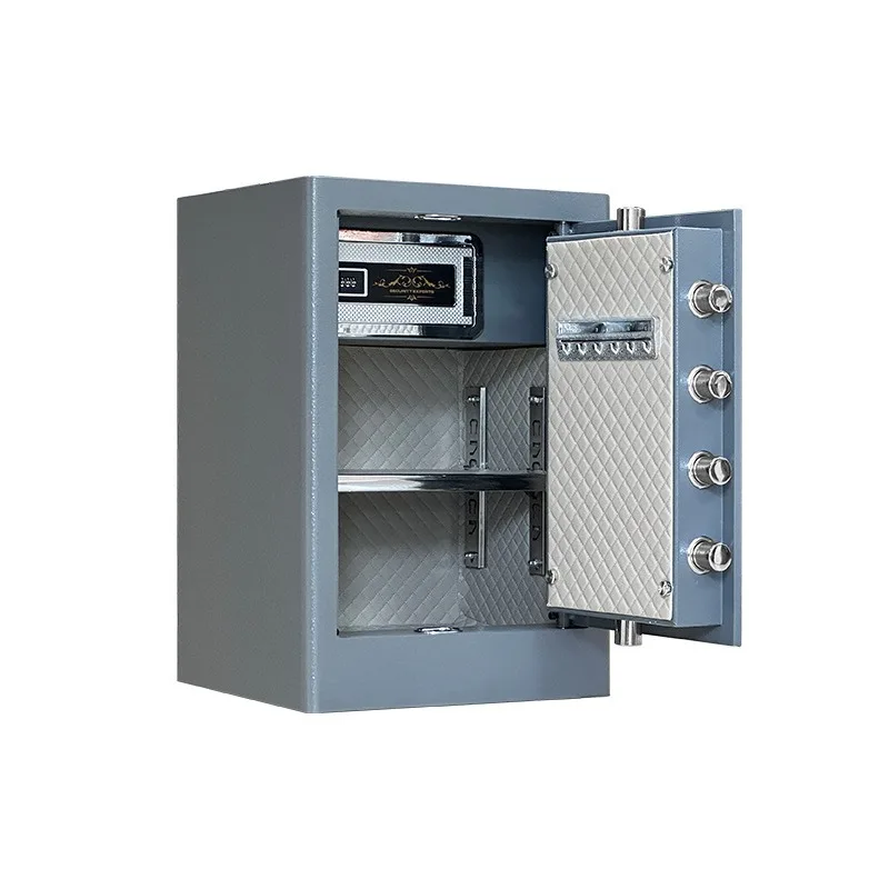 Safe Household Small Double Lock All Steel Password Fingerprint Safe Deposit Box Office Document Storage Safe