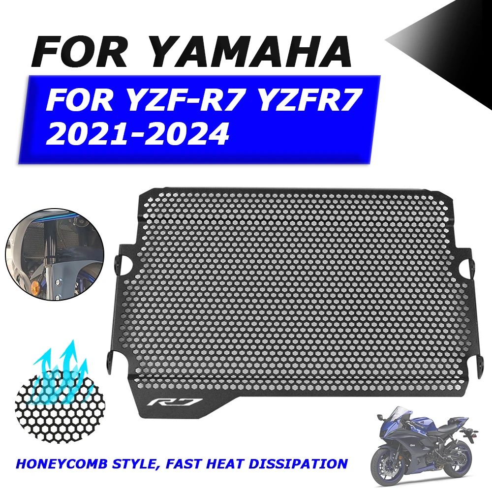 

For Yamaha YZF R7 2021 2022 2023 2024 YZFR7 Radiator Guard Grille Cover Protector Motorcycle Accessories Cooler Protection Mesh