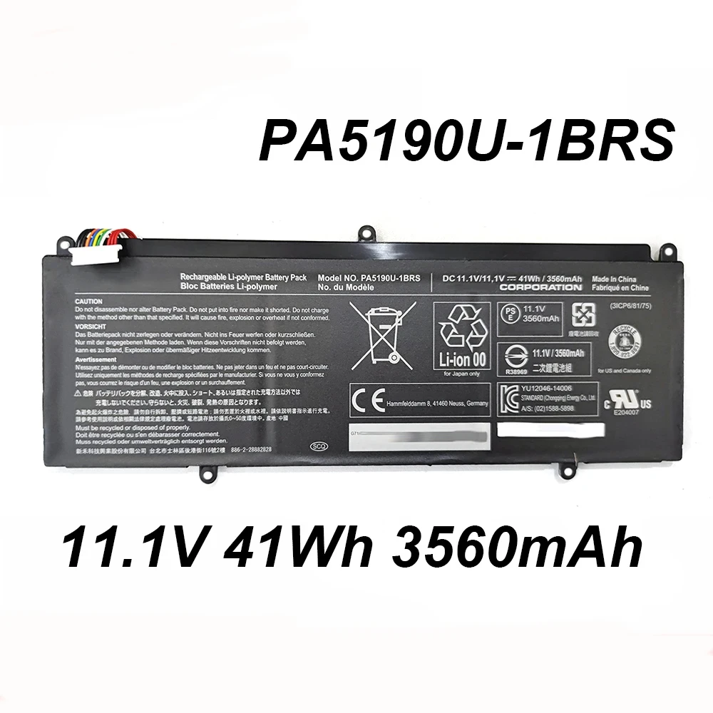 PA5190U-1BRS 41Wh 3560mAh Laptop Battery For Toshiba Satellite Click 2 Pro P30W-B-102 P30W-B-10E P30W-B-10F P35W-B Series