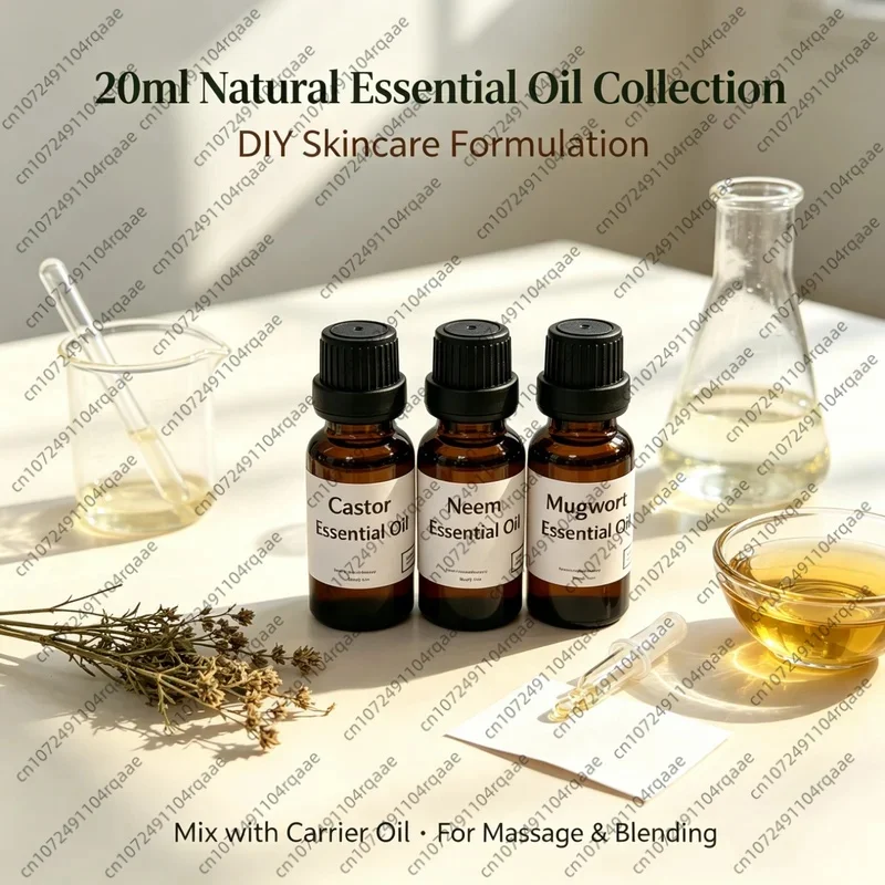 Huile diffuseur à bâtonnets d'armoise et d'oud naturel premium 20ML, Huile essentielle aromatique biologique pour la relaxation, le sommeil profond et la purification