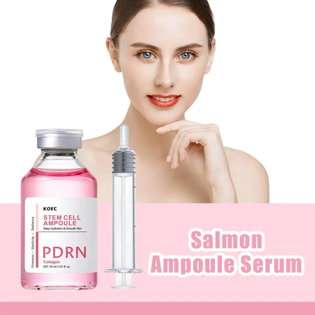 KOEC Hydrating Repair Ampoule Serum 30ml PDRN Collagen Salmon DNA Fiming Essence Rejuvenation Nourishing Tightening Skin Care