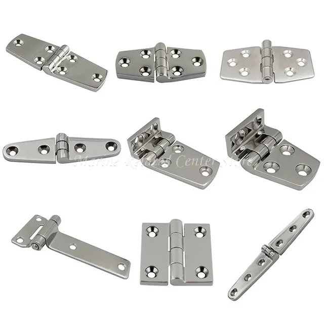 316 ze stali nierdzewnej/304 odlewany pasek do drzwi zawias płaski zawias z otworami 4 / 6 sprzęt do łodzi zawiasów morskich 76mm 102mm 152mm