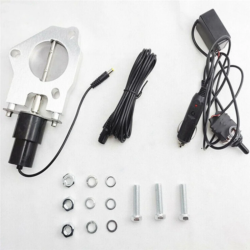 

Ingenious-2.5In/63Mm Electric Exhaust Cutout Valve Control Motor Cut Out Kit With Manual Switch Universal Electric Exhaust Cut O