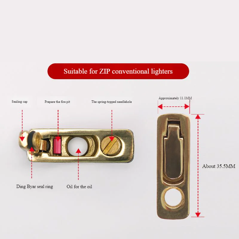 Lighter Sealing Metal Cotton Base For Zippo Lighter regular Inner Liner Modified Base Cotton Reduce Volatilization