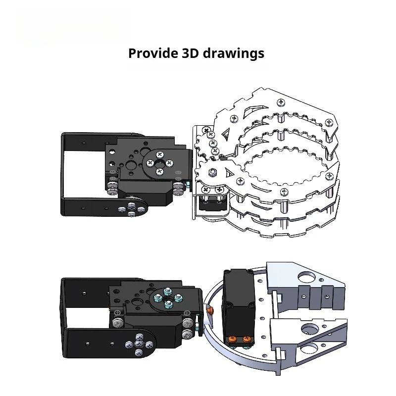 2‑DOF Robotic Arm Kit 2 Degree Of Freedom Robot Manipulator Multiple Gripper Claw For STEM Educational Robot Competition Project