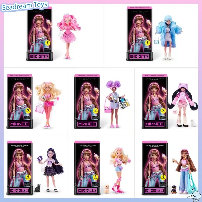 Official ZURU Minnee Doll Series Fashion Mini Character Doll Blind Box Trendy Collectible Decor Display Toy Souvenir Present