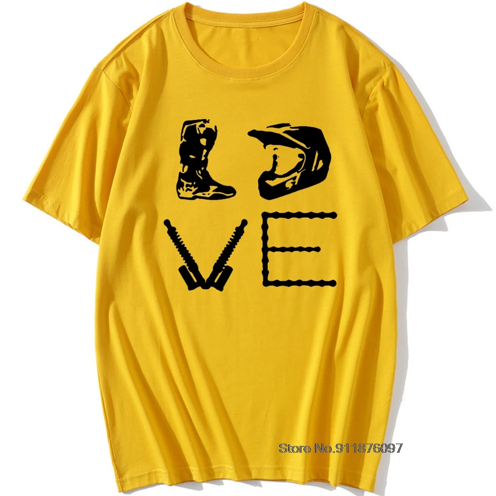 DIRT BIKEER LOVE Bike Motocross Birthday Funny Unisex Graphic Fashion New Cotton Short Sleeve T Shirts O-Neck Harajuku T-shirt