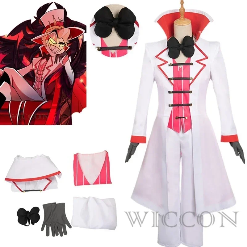 Lucifer Morning Star Cosplay Costume Hazbin Cosplay Hotel Men Fancy Outfit Halloween Carnival Costumes Uniform Suit Cosplay