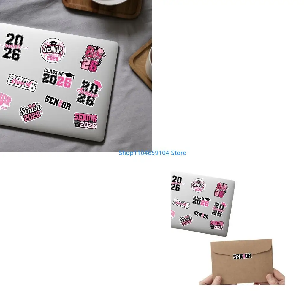 

2026 Class Senior Stickers Bulk Pack Waterproof Decals For College Accessories Graduation Party Memory Preservation