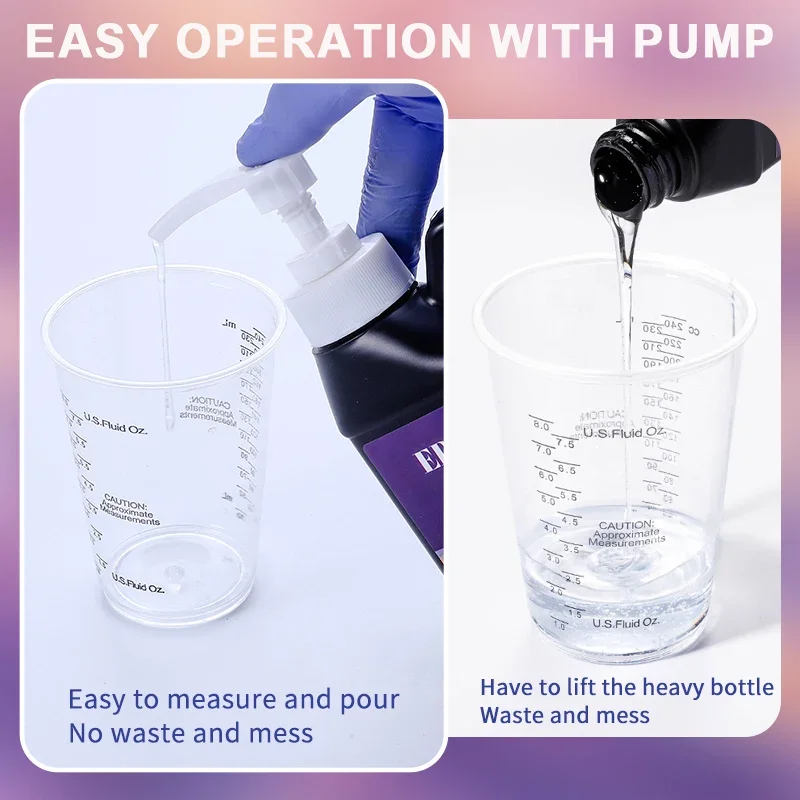 مجموعة راتنجات الايبوكسي كريستال واضح طقم راتنجات الايبوكسي لا اصفرار لا فقاعة الفن ريسينا صب الراتنج لصنع المجوهرات الحرف الفنية #4