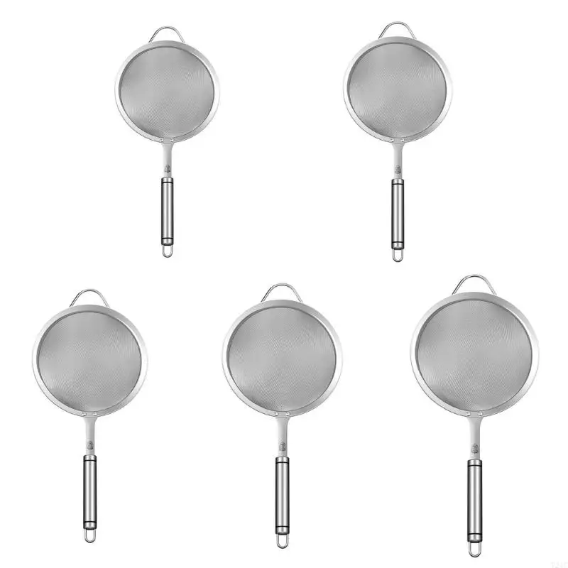 

T21C Stainless Steel Mesh Oil Filter Spoon Efficient Kitchen Tool for Filtering Oil