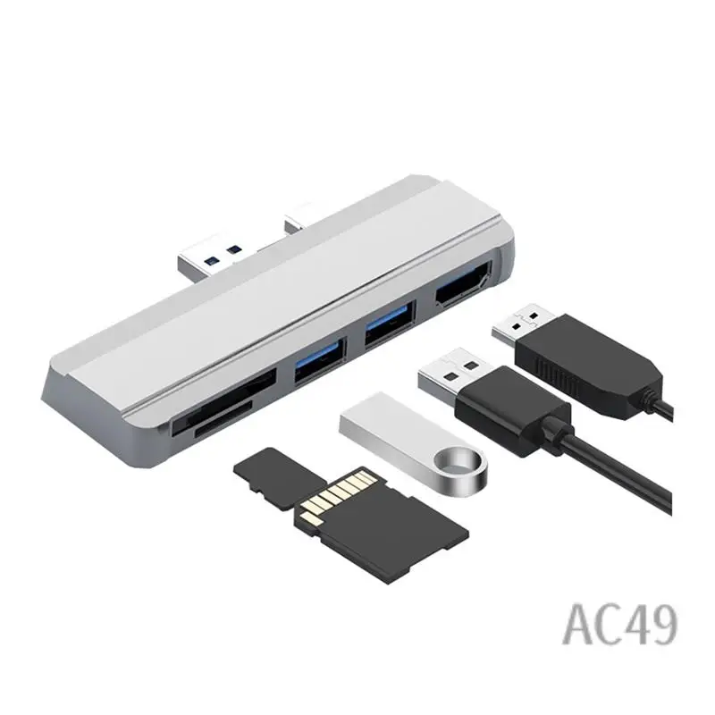 

Док-станция C9-Док-станция Устройство чтения карт памяти SD и TF/Micro SD — совместимый адаптер-сплиттер для чтения SD/TF