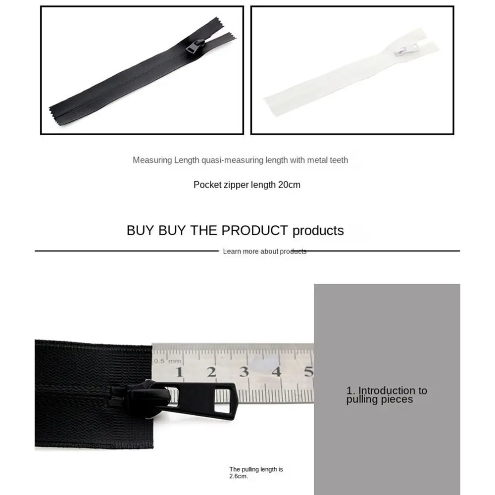 Coat Sewing Zips Sewing Tools & Supplies Double Slider Zip DIY Sewing Zippers Invisible Zipper