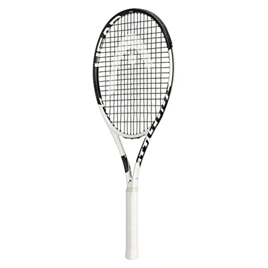 

Metallix Attitude Pro White Tennis Racket - Pre-Strung Adult Tennis Racquet for Control and Maneuverability