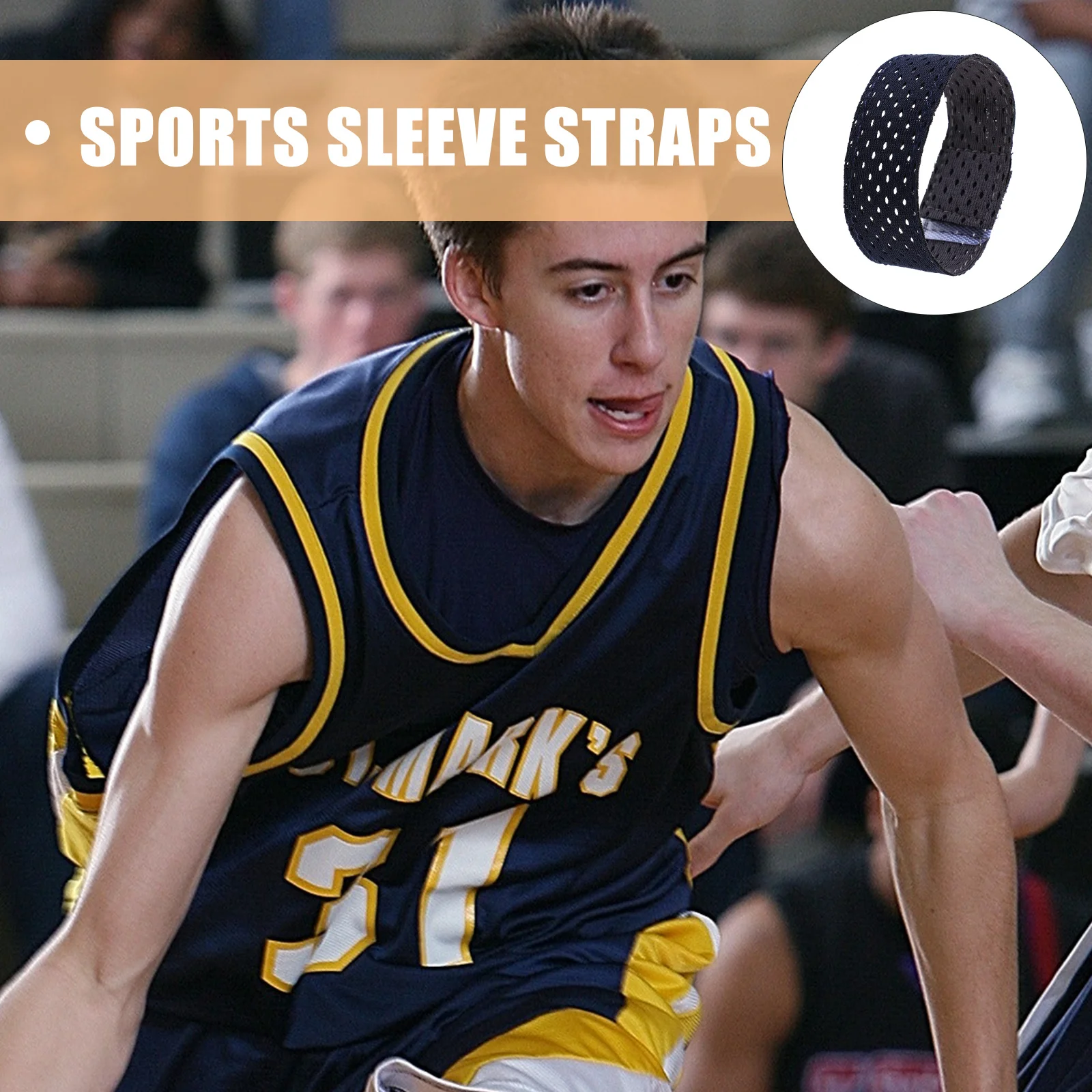 

6 шт. эластичные регулируемые противоскользящие спортивные держатели для рукавов, мягкие дышащие манжеты, аксессуары для рубашек