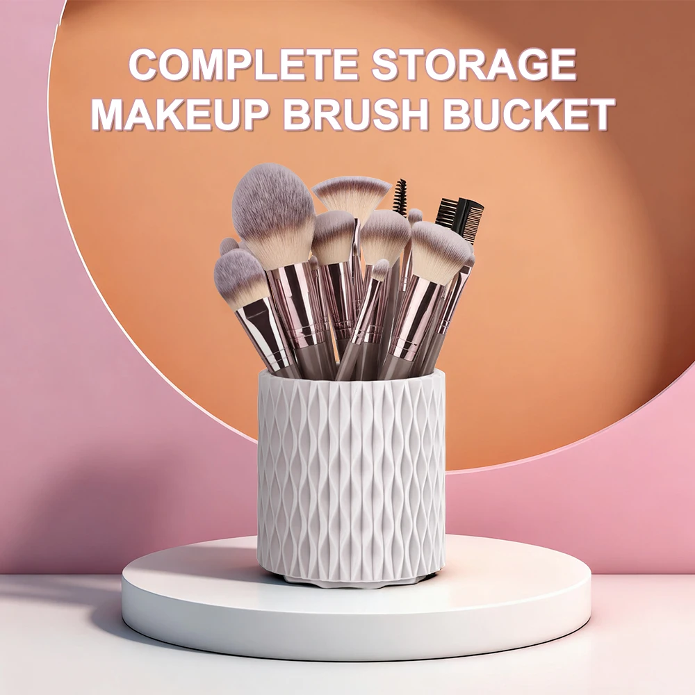 Conjunto de pincéis de maquiagem profissional, 1-20 peças, macio, fofo, sombra, base, blush, pó, mistura, ferramenta de beleza feminina, presente de natal