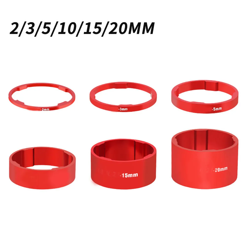 Bicycle Front Fork Bowl Set Washer 28.6mm Aluminum Alloy Stem Ring 5/10/15/20mm Headset Spacer Bike Accessories