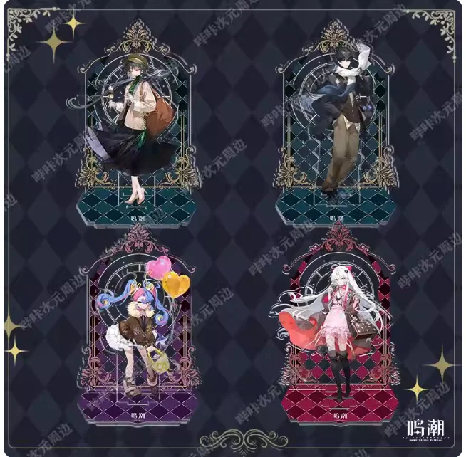 Anime Wuthering Waves Carlotta Montelli ROCCIA Acrylic Stand Figure Model Plate Cosplay Collection Desktop Decor Gifts BKCY