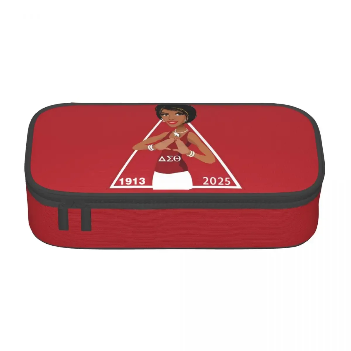 

Custom Delta Sigmas Theta Sorority Korean Pencil Cases Girl Boy Large Capacity Pencil Box Students Stationery